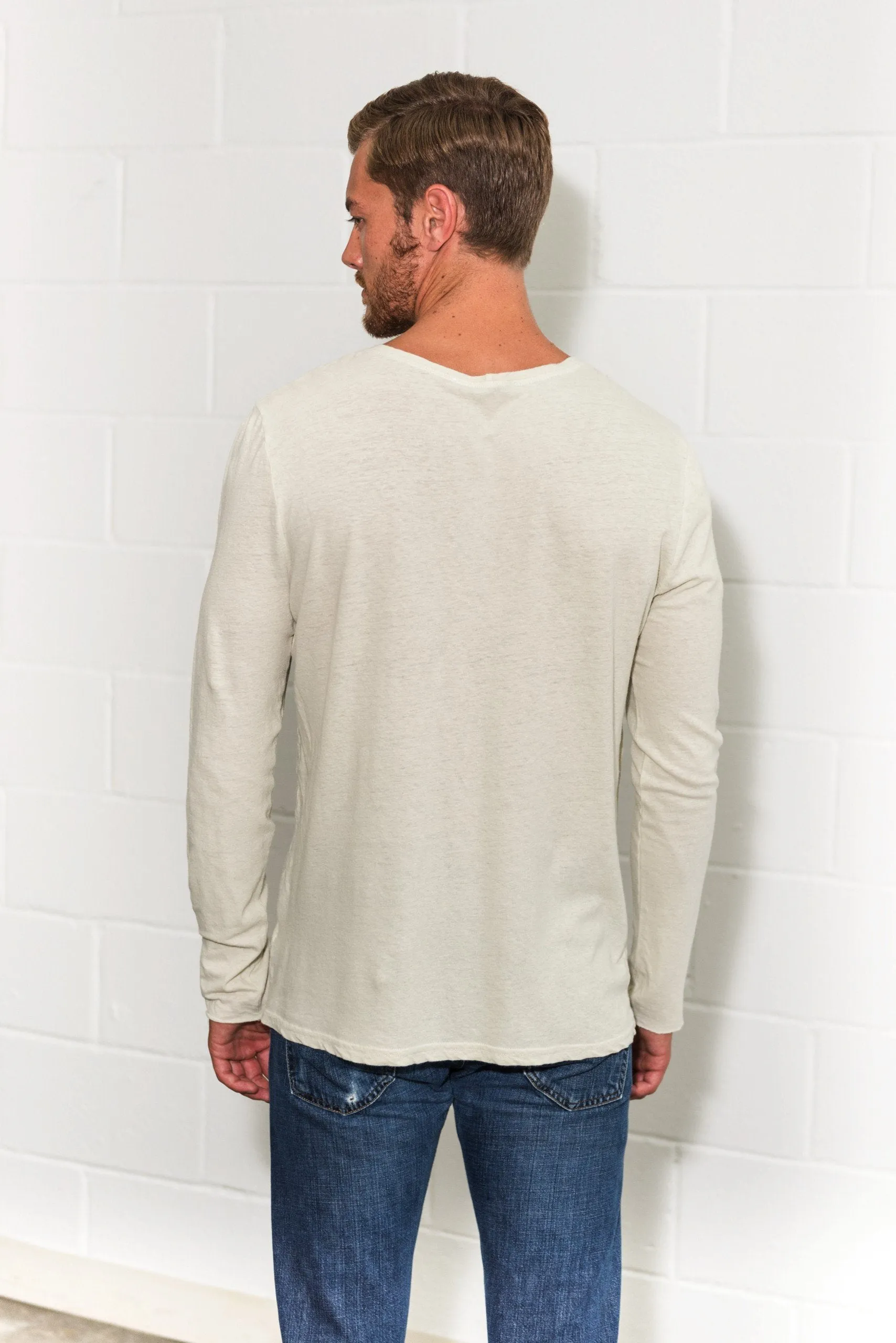 Men's Long Sleeve Henley