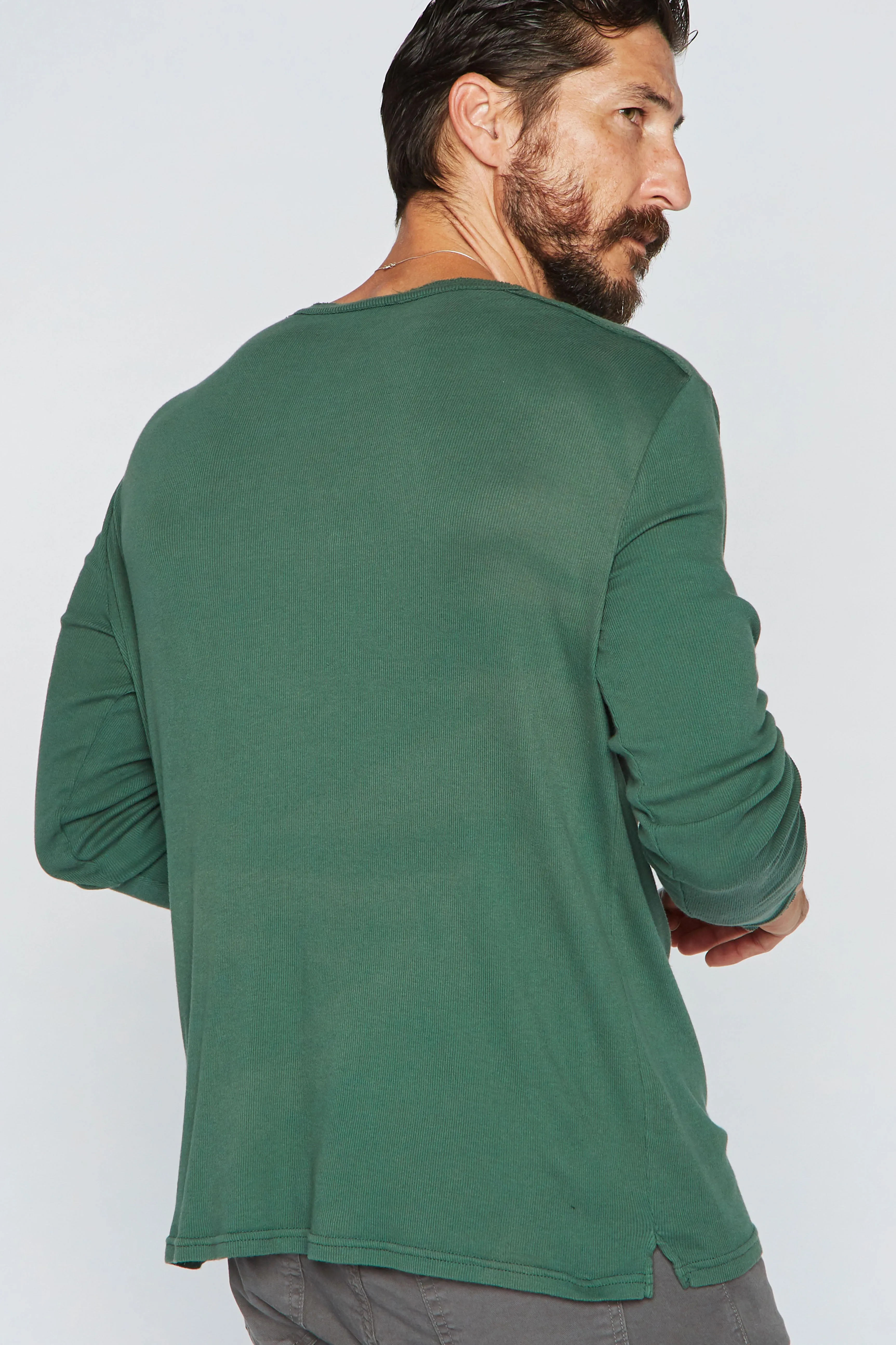 Men's Long Sleeve Henley