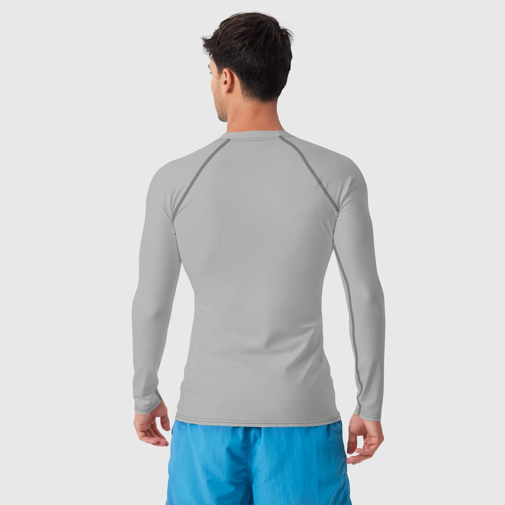 Men's Rash Guard - Silver