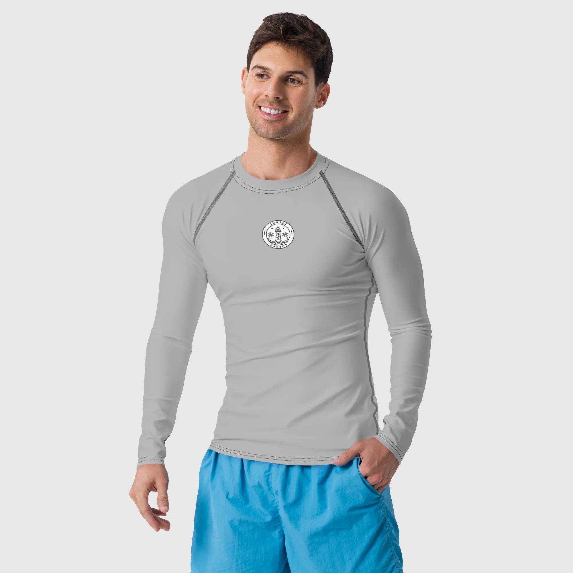 Men's Rash Guard - Silver