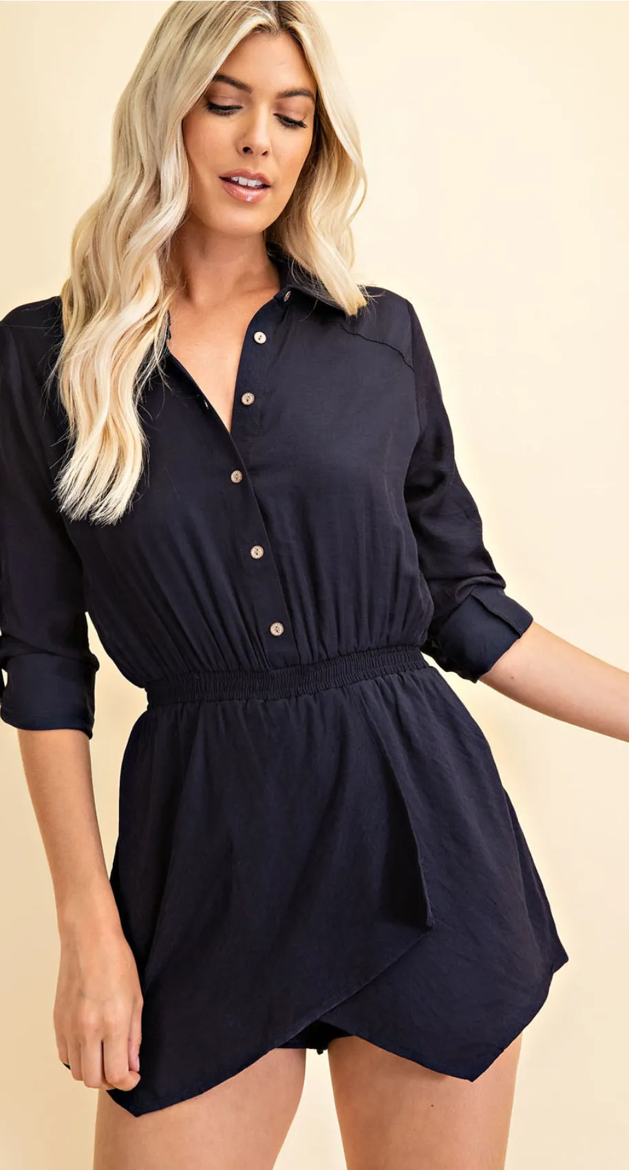 Moonlight Magic Navy Romper