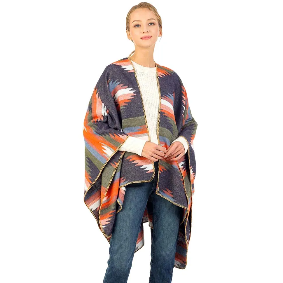 Navajo Pattern Winter Cape