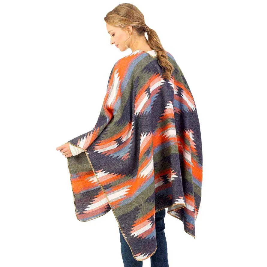 Navajo Pattern Winter Cape