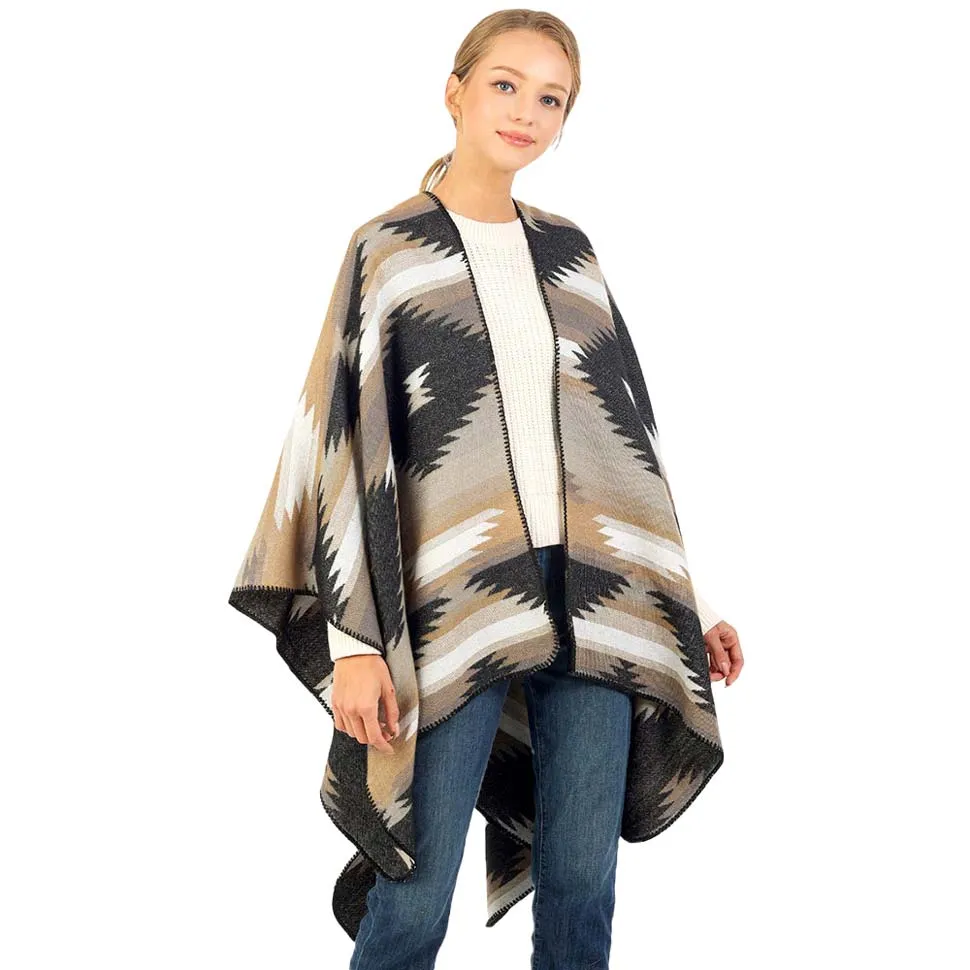 Navajo Pattern Winter Cape