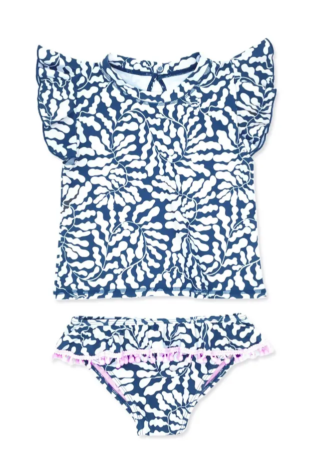 Navy Kelp Seashell swim set