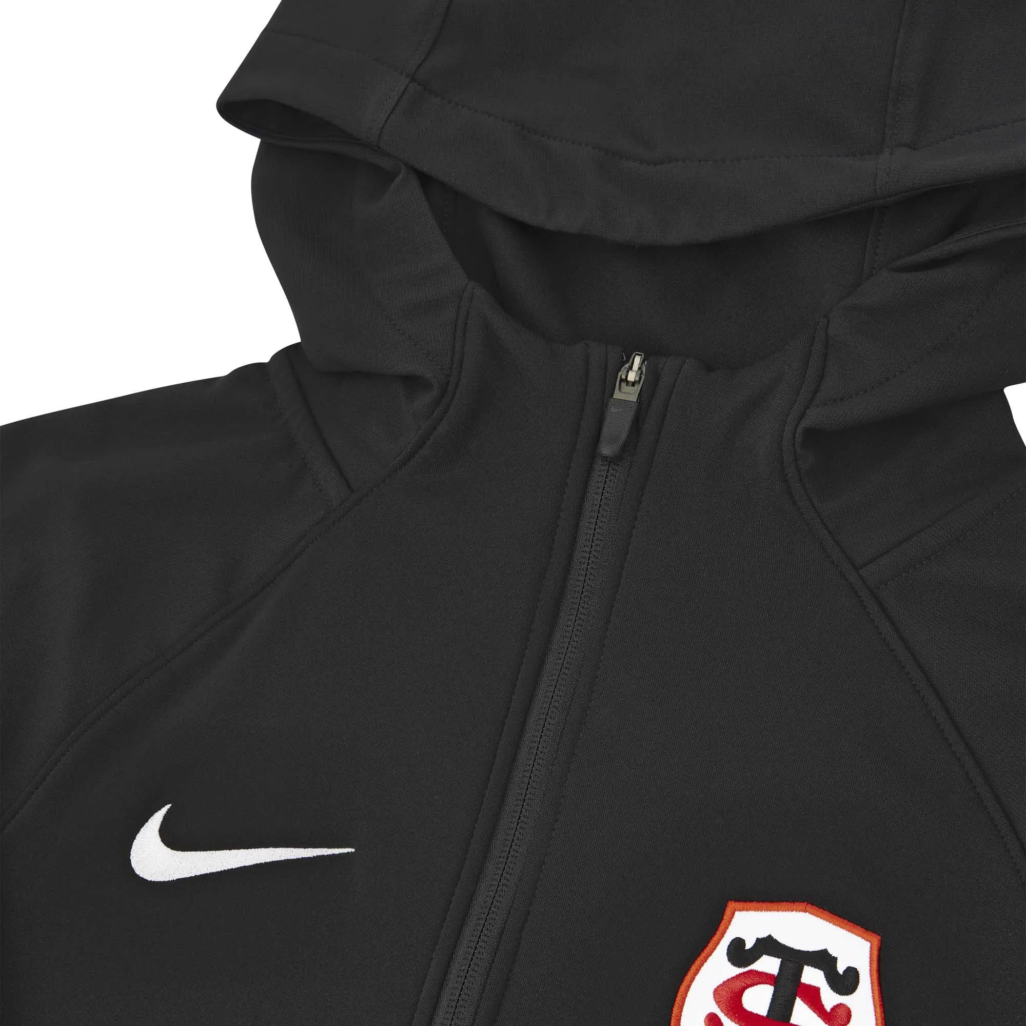 Nike Men's Stade Toulousain Full Zip Training Hoody 23/24 - Black