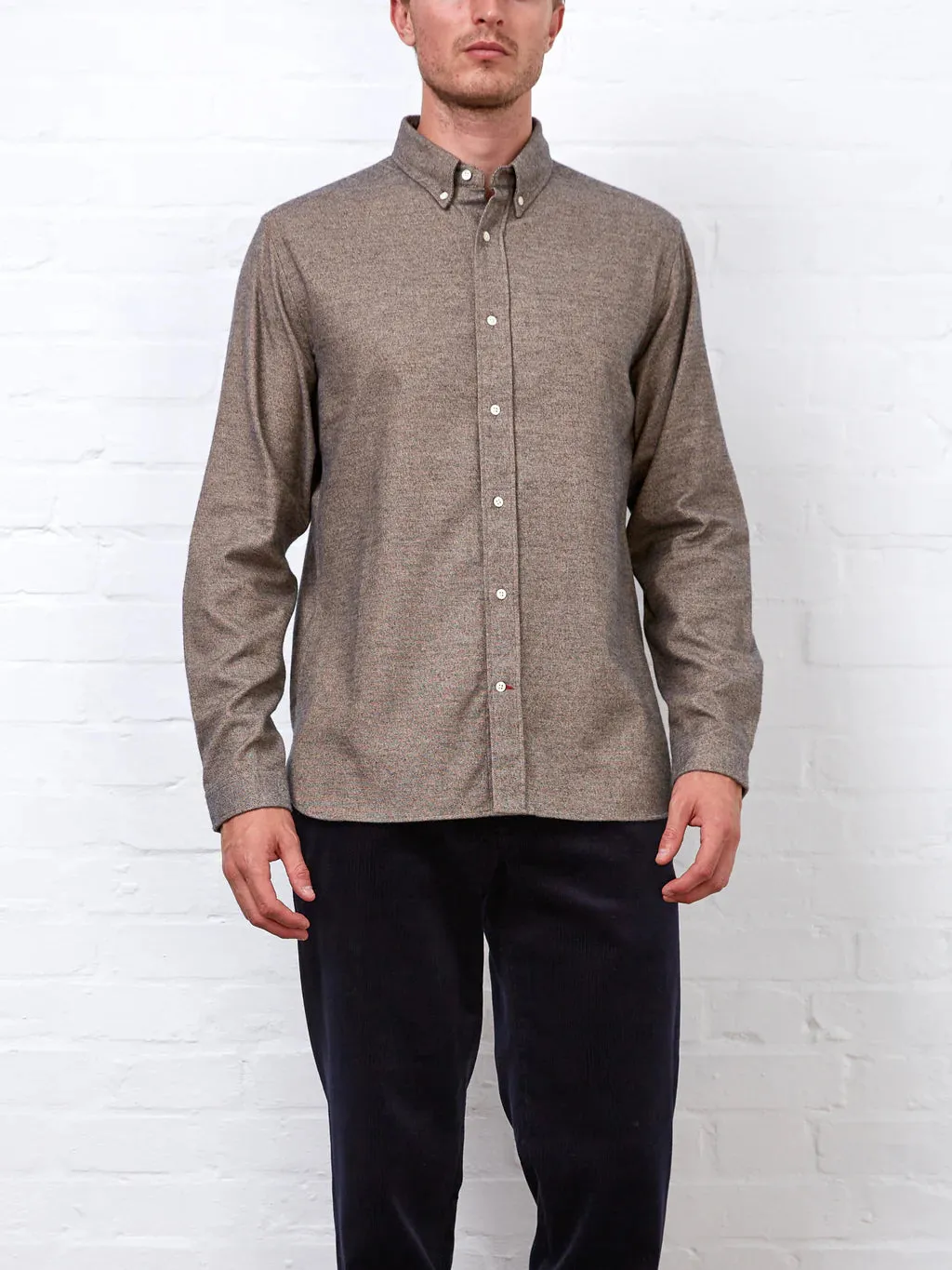 Oliver Spencer Brook Shirt Rutherford beige