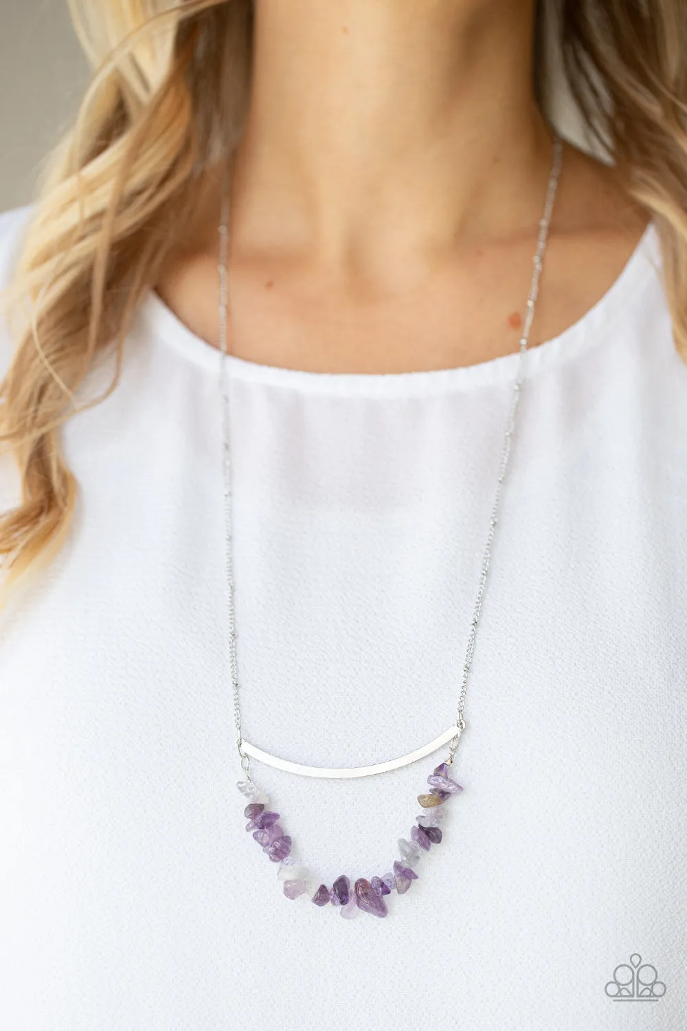 Pebble Prana - Purple - Paparazzi Necklace