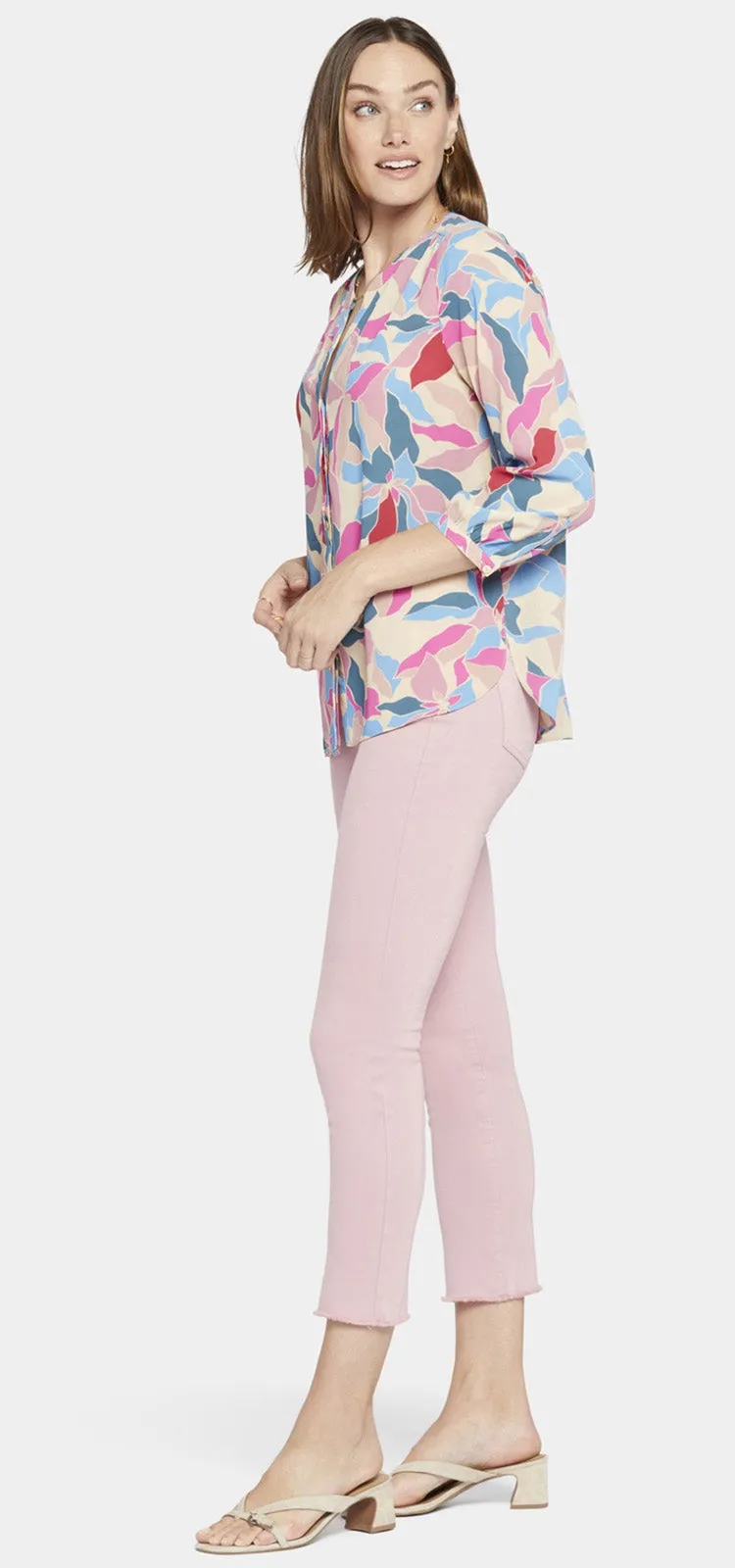 Pintuck Blouse Grafische Print | Graceway