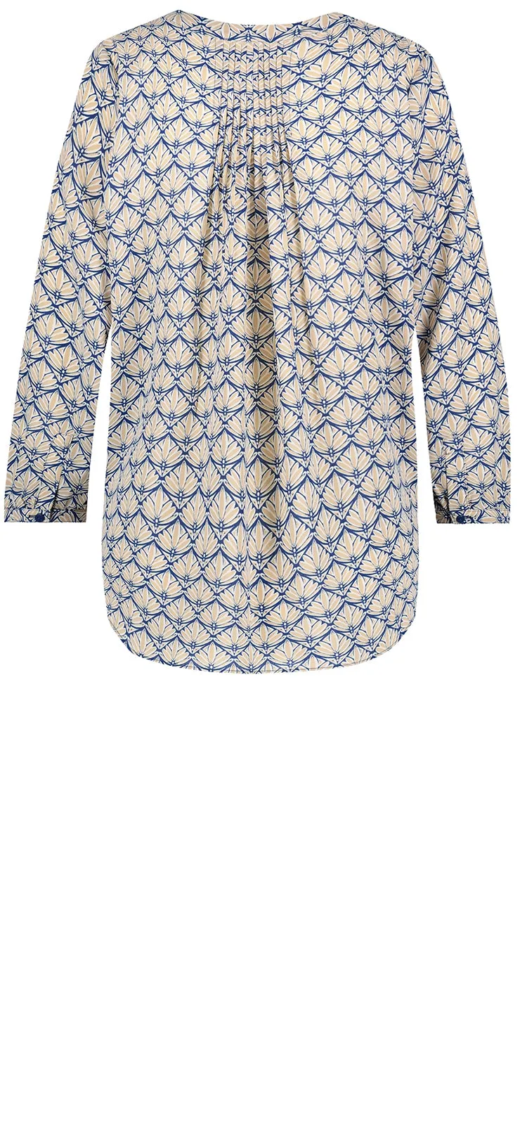 Pintuck Blouse Grafische Print | Taramore Geo