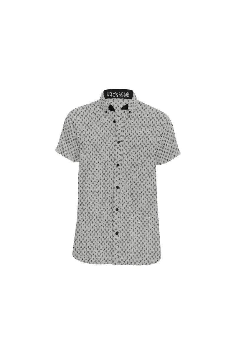 Planet Symbols Men's All Over Print Short Sleeve Shirt