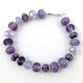 purple passion mini bead bracelet