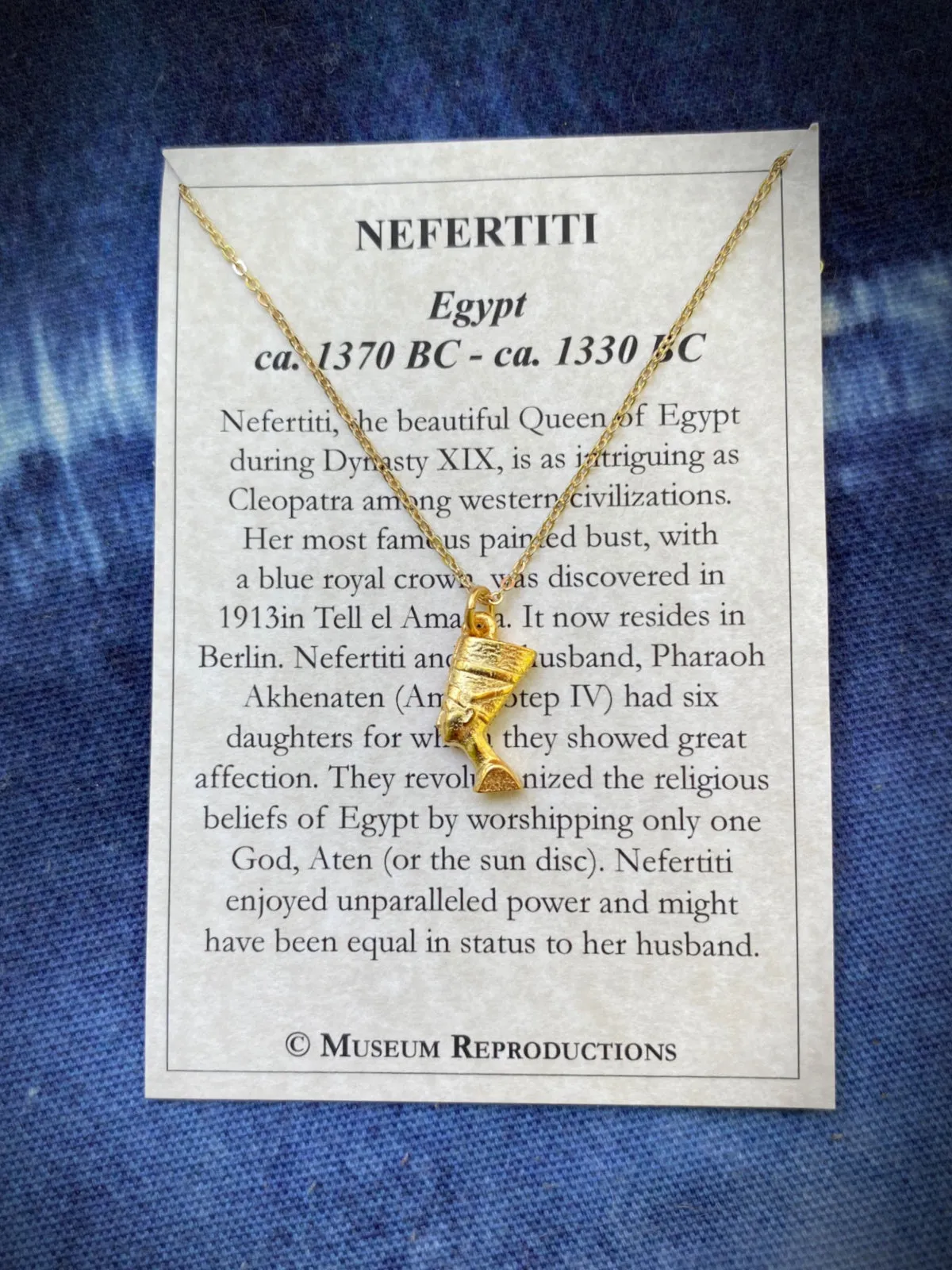 Queen Nefertiti Necklace by Museum Reproductions