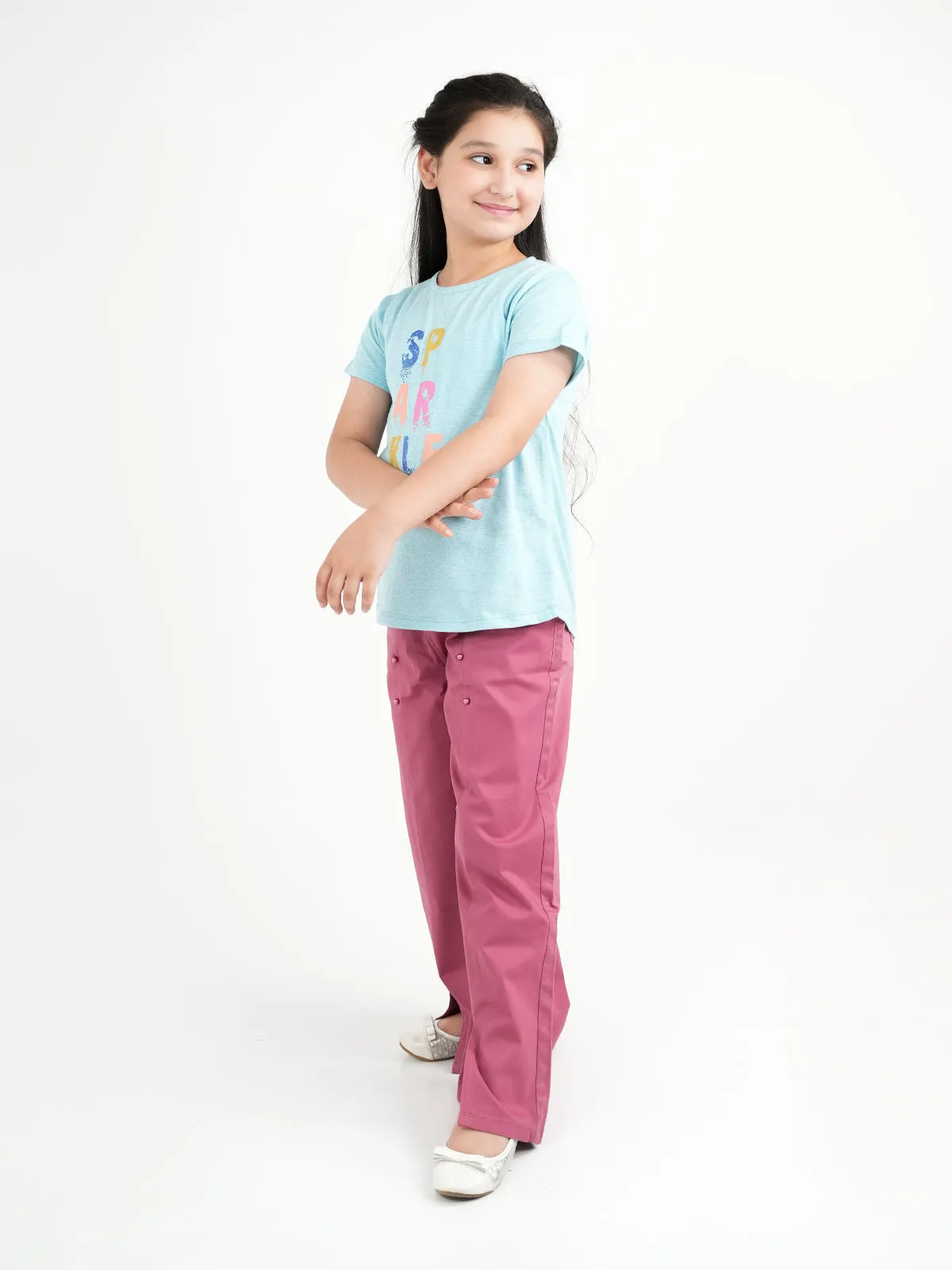 "NAJLA" Casual Twill Pants