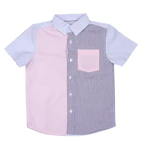 REDTAG Boy's Blue Casual Shirts