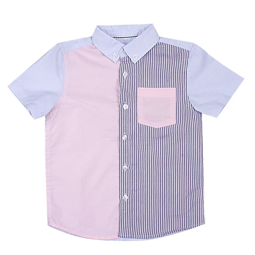 REDTAG Boy's Blue Casual Shirts