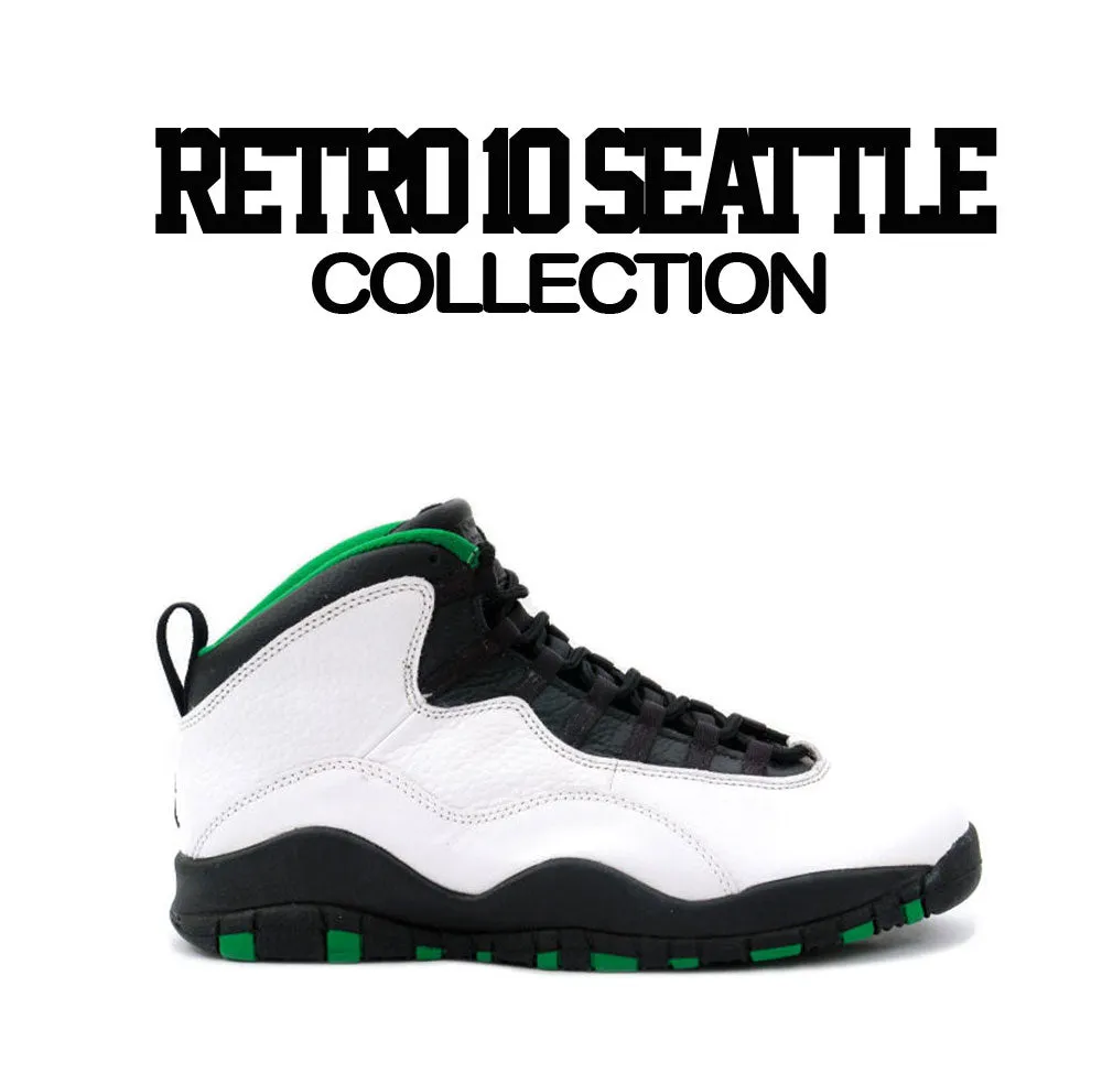 Retro 10 Seattle Shirt - Self Made - White