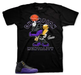 Retro 12 Field Purple Championship Mentality Shirt