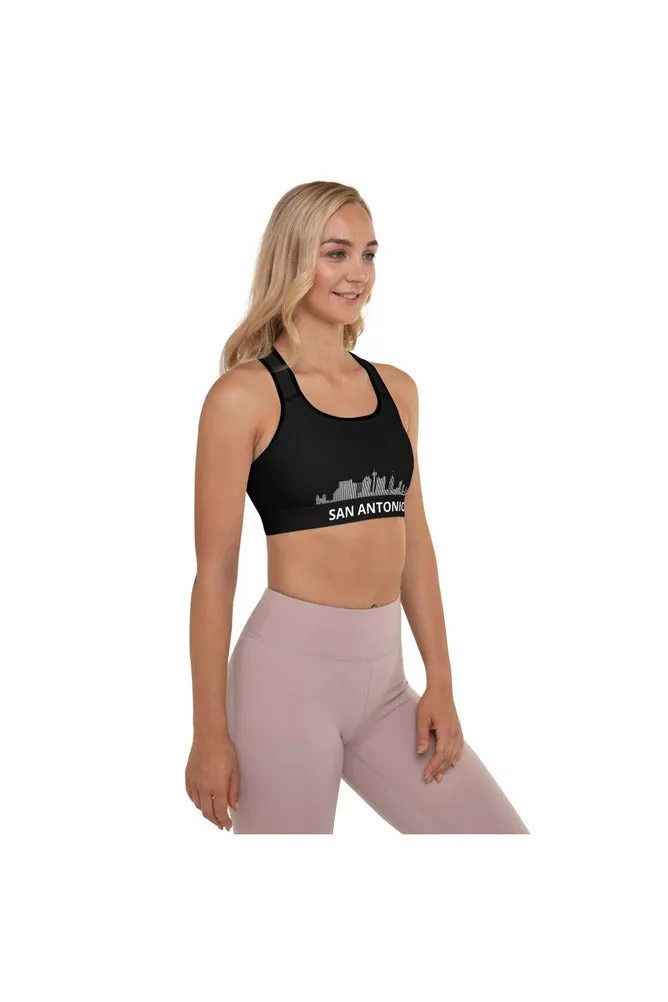 San Antonio Skyline Padded Sports Bra