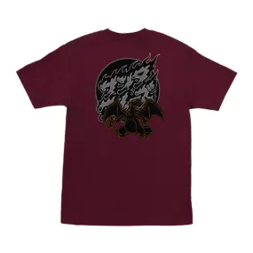 Santa Cruz X Pokémon Fire Type 3 Men's T-Shirt - Burgundy