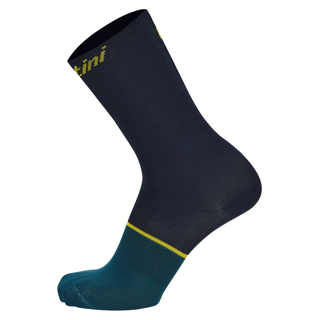 Santini TDF Le Maillot Jaune Socks - Navy Blue