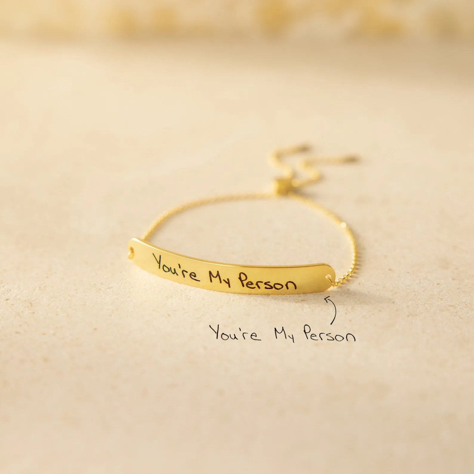 Slider Handwriting Bracelet