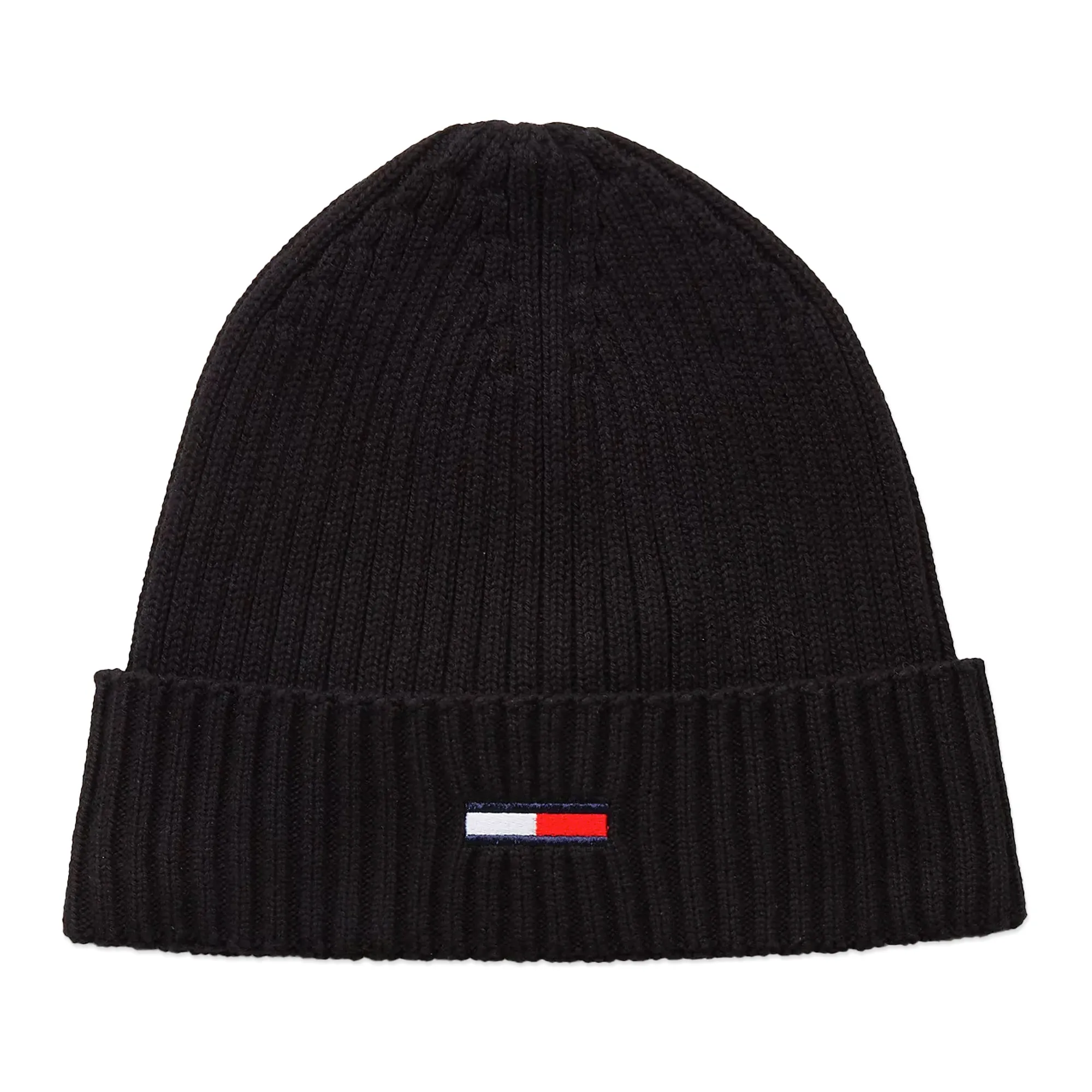 Tommy Jeans Flag Rib Beanie - Black