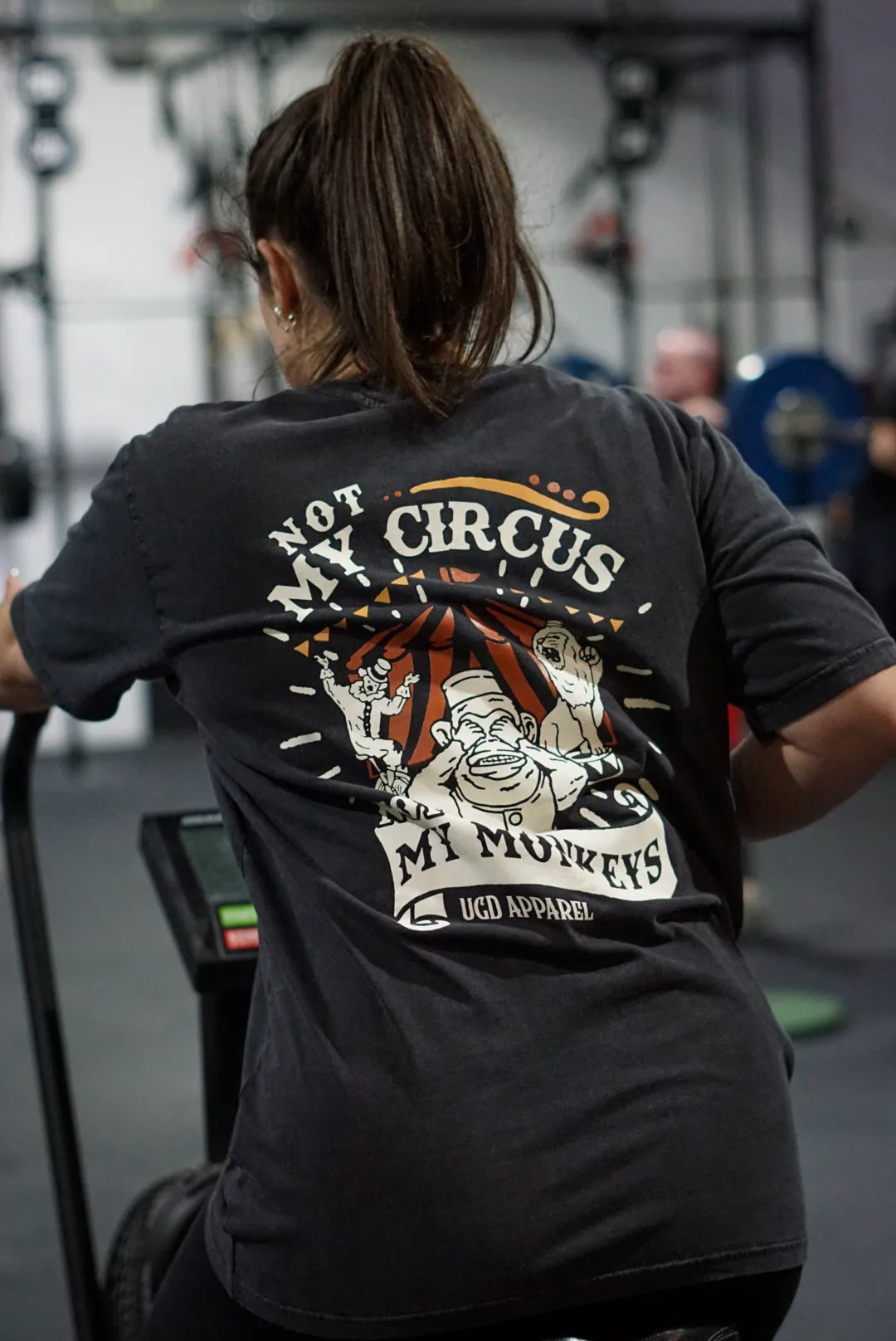 UGD Apparel 'NOT MY CIRCUS' Unisex Heavy Blend Oversize Tee Charcoal