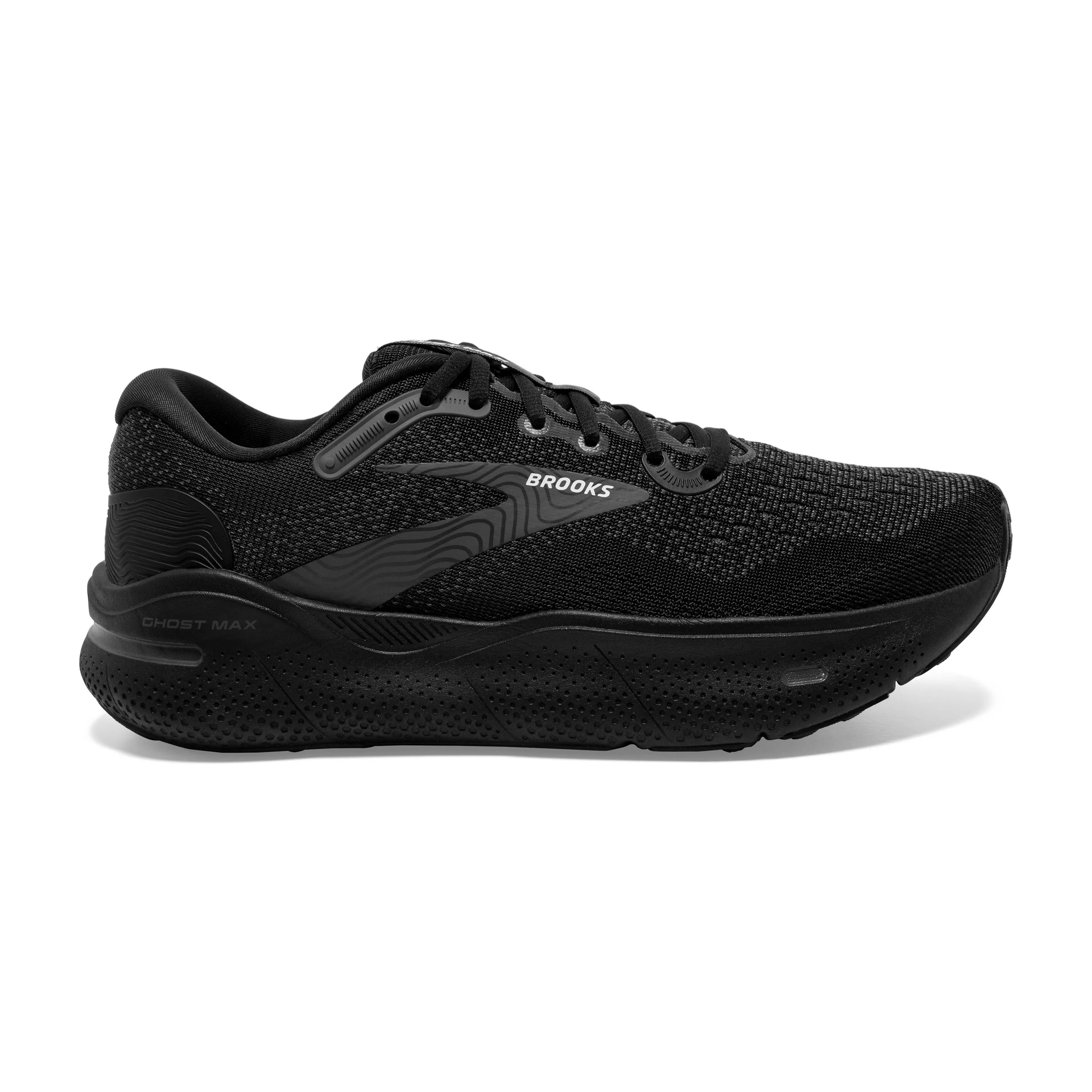 W Brooks Ghost Max Black/Black/Ebony