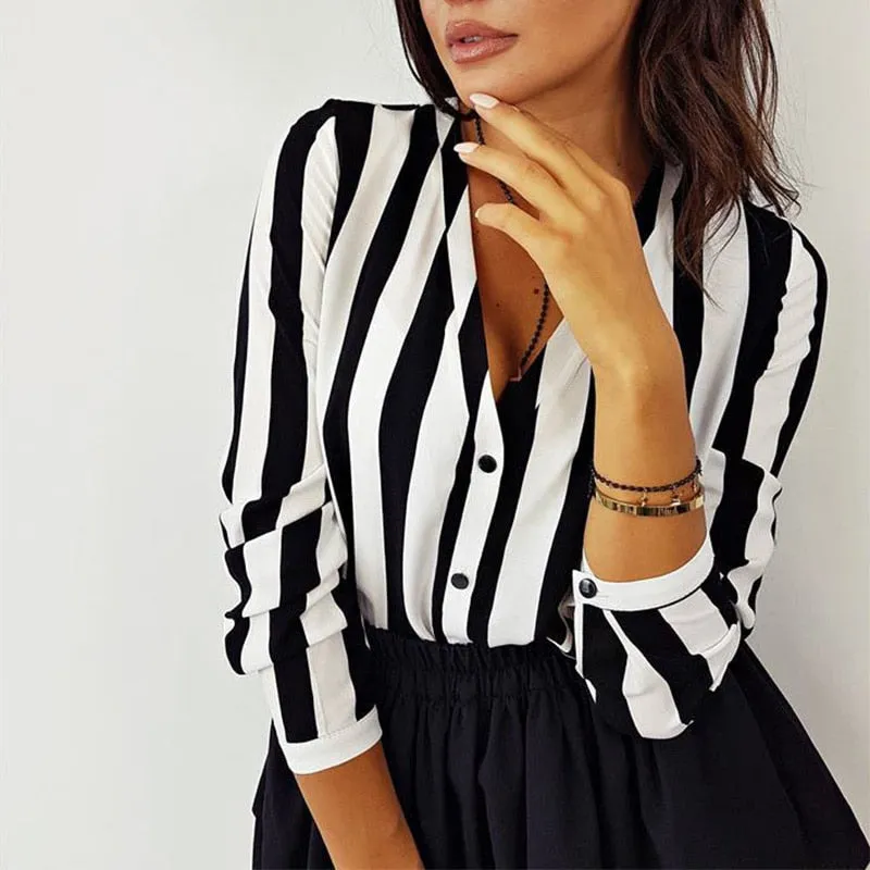 Women Casual Striped Top